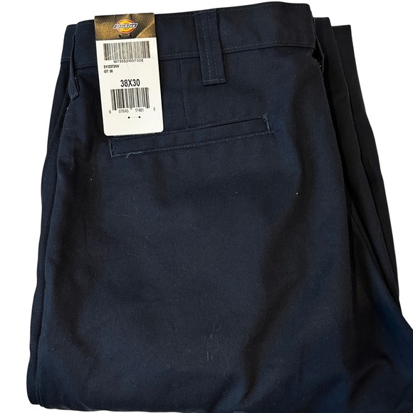 Dickies Navy Blue Men's Cargo Pants 38 x 30 Cotton‎ Blend NEW with Tags - Picture 1 of 6